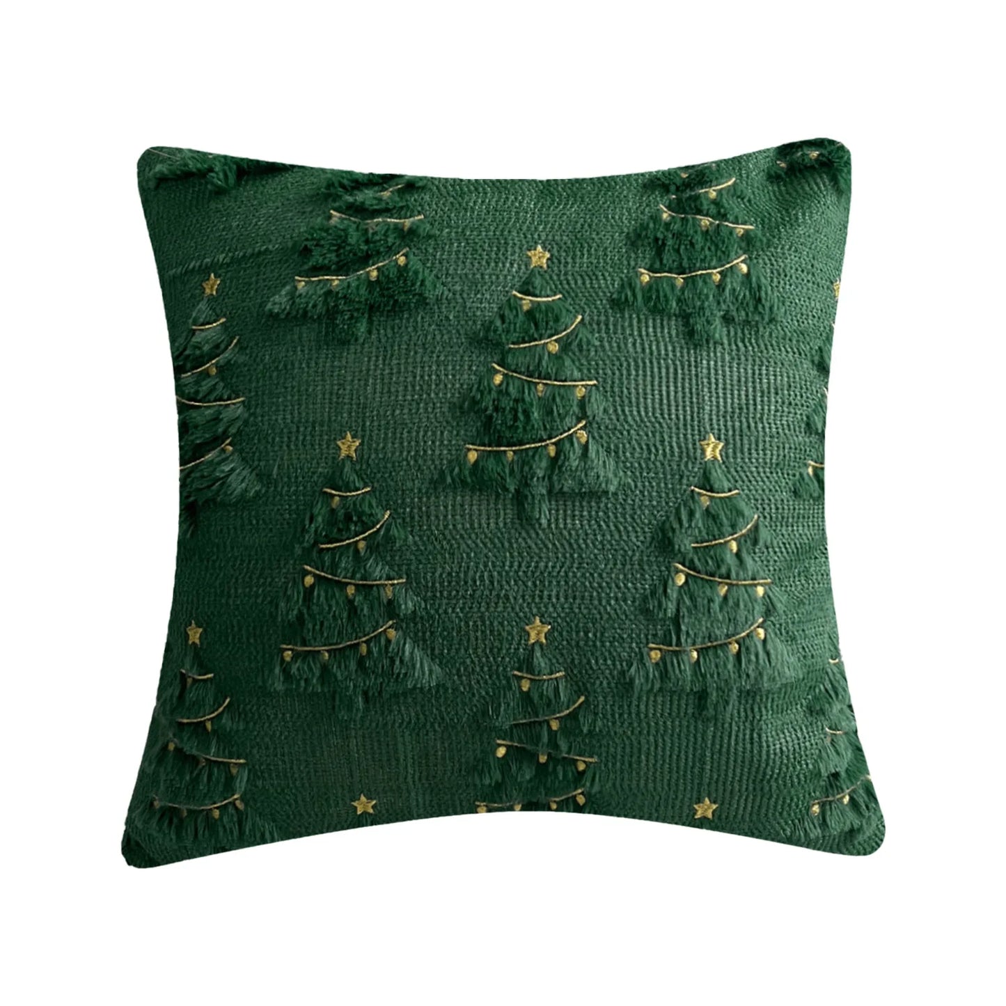 1PCS Christmas retro embroidered pillow case living room sofa cushion Christmas atmosphere home decoration 45x45cm specification