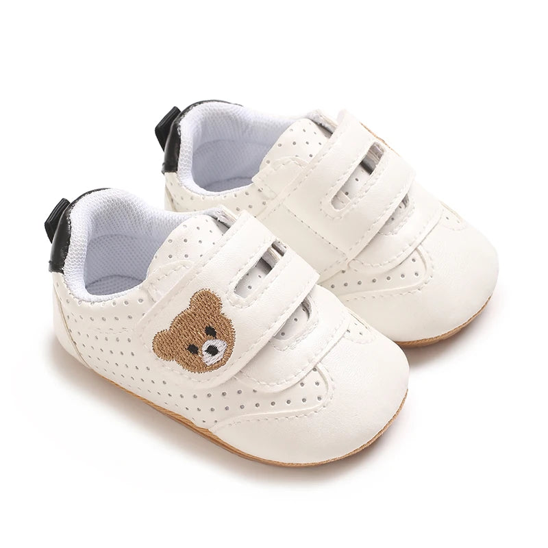 VALENSINA Panda Babyschuhe Anti Rutsch - 0-18 Monate Klett