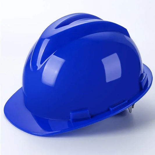 Worker Construction Site Protective Cap ABS Hard Hat V Shaped Adjustable Size Rotary Knob Safety Helmet