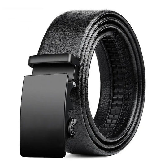 Buckle XL0370 Glänzender Gürtel - 3.8 Cm Breite Litschi