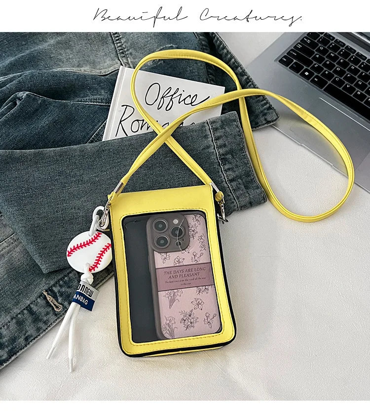 Fashion Vielseitig Crossbody Taschen 2025 - Baseball Gedruckt Schulter Tasche - Handy Quadrat Taschen Personalisiert Schräg Klein Geldbörse