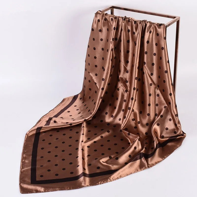 Luxoria Seidenoptik Halstuch - 90x90 cm Polyester weich