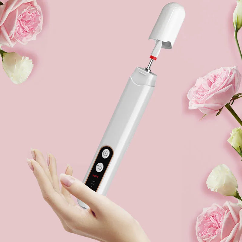 Professional Manicure Pedicure Kit Cordless Electric Nail File Set Nail Drill Machine Hand Foot Care Tool for Grind Trim Polish