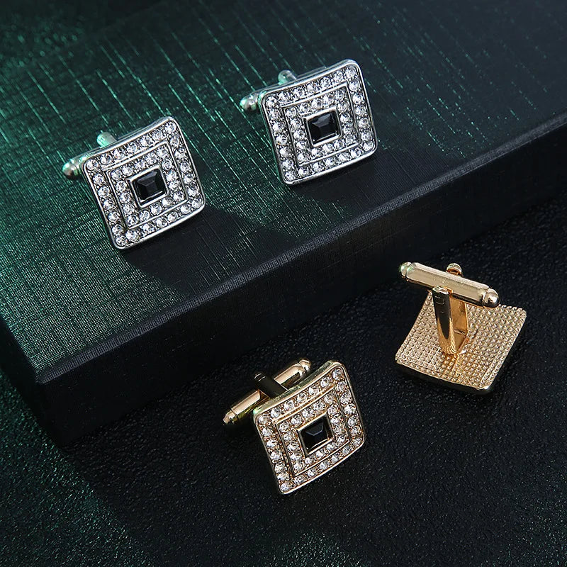 Quadrat Manschettenknöpfe Kupfer Luxus - Paar Herren 20mm