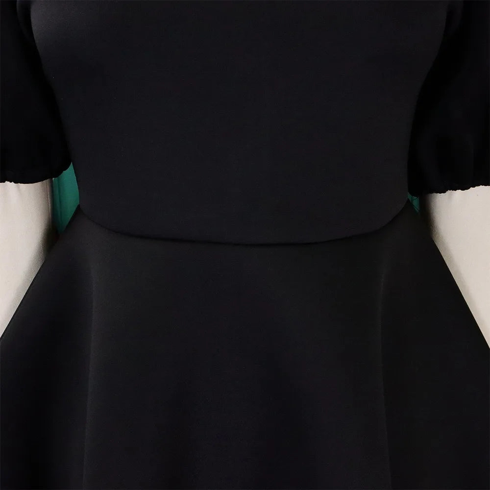 Elegante Kleider Für Frauen 2024 O-Ausschnitt Kurze Ärmel Hohe Taille Plissiert Midi Luxus Weiblich Geburtstag Party Dinner Vestidos