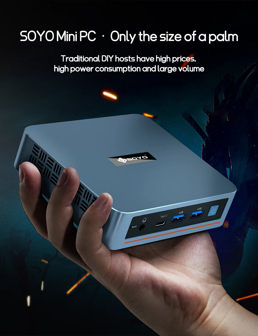 SOYO M2 Plus V1 Intel N100 - 16 GB, 3,4 GHz, Compact