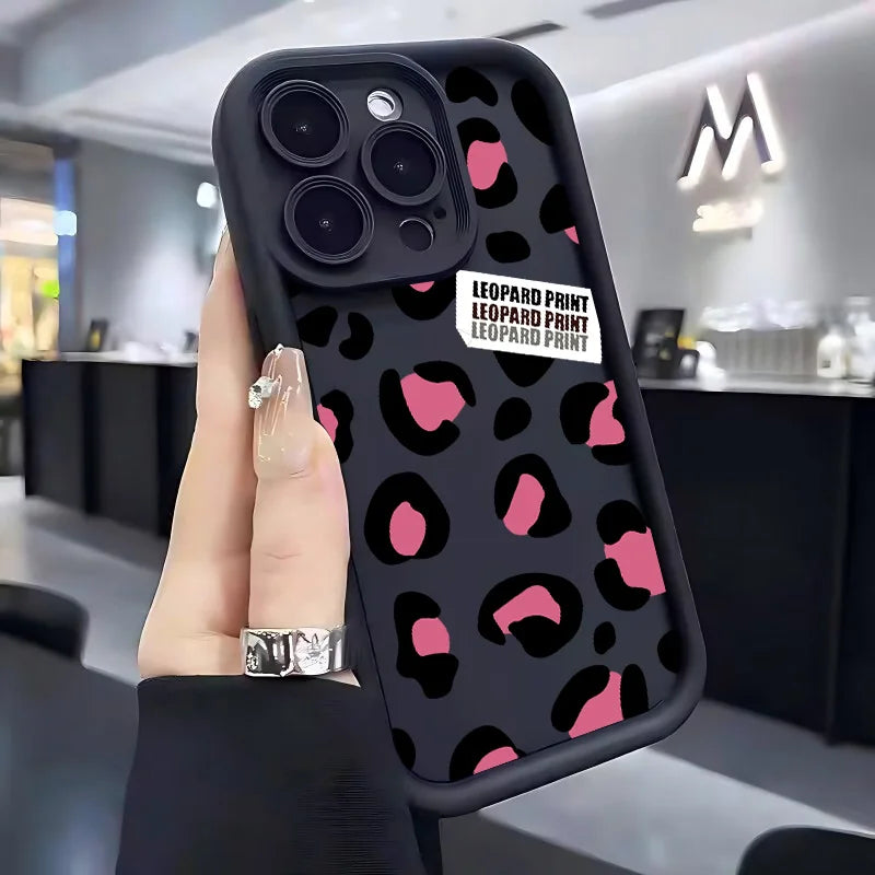 Leopard Print Handy Hülle Für Google Pixel 9 8 7 8A 7A Pro XL 4G 5G Weich Silikon TPU Rückseite Abdeckung