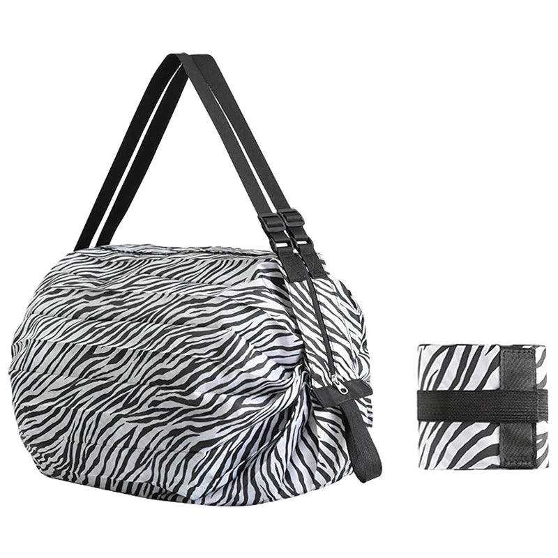 Foldable Shopping Bag Waterproof Travel Portable Storage Bag Beach Bag Supermarket Grocery Shopping Bag