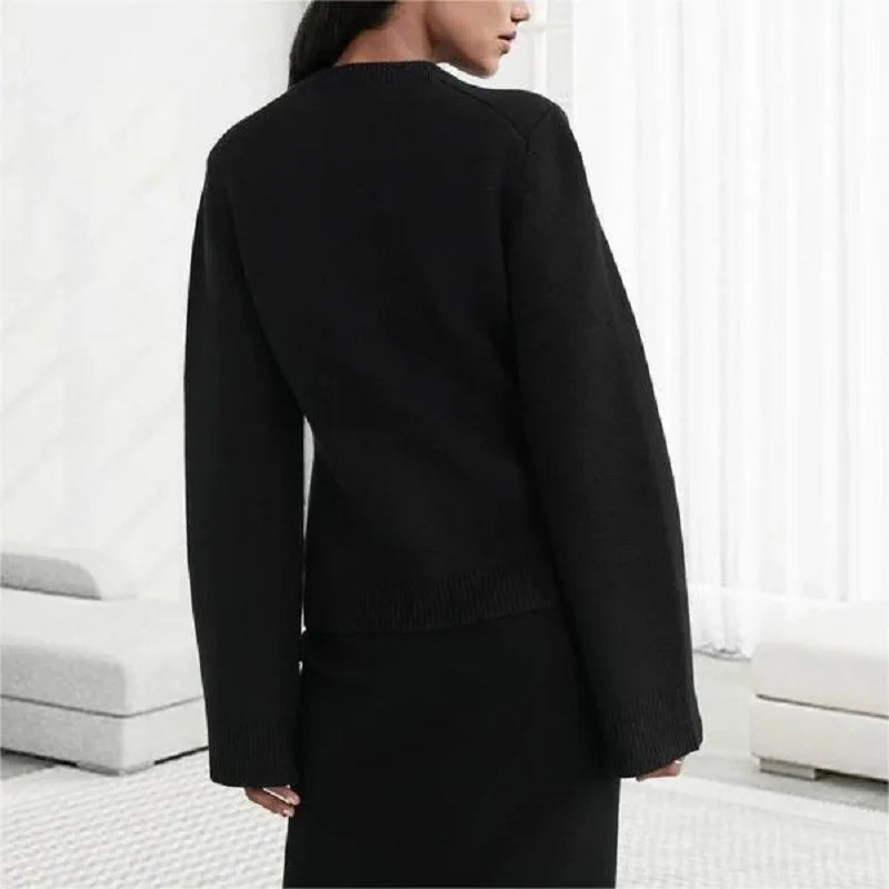 Fdfklak Cardigan Strickjacke O Neck - Kapazität Mittleres Gewicht 120 bis 220 g m2, Leistung Regular Fit, Größe Regular