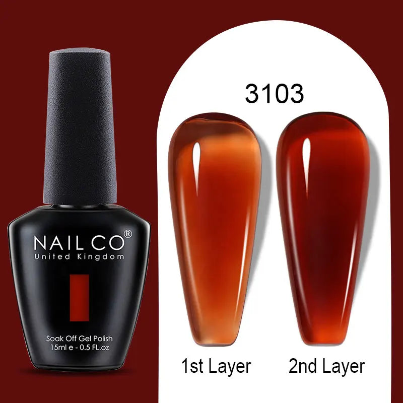 NailCO Gel Nail Polish Nail Art Translucent Vernis Semi Permanent UV LED Lamp Gel Manicure for Gel Polish Nail Glue Productos