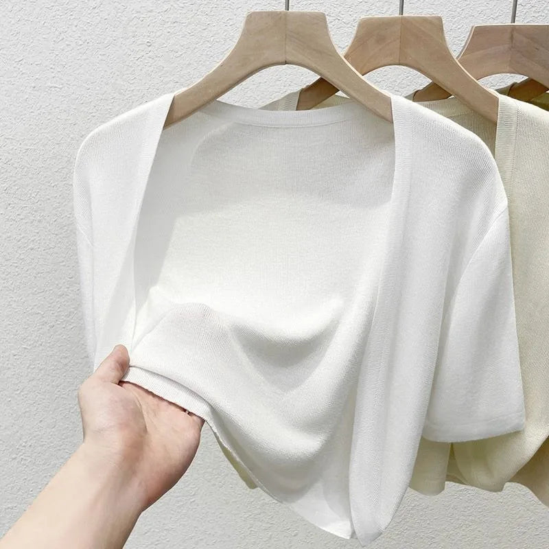 CN Strickjacke Sonnenschutz - Material Viskose, Slim Fit, Größe M