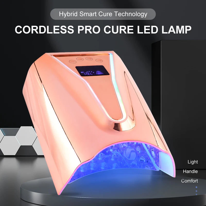 SN497 UV LED Nageltrockner Kabellos - 128W 45 LEDs Akku