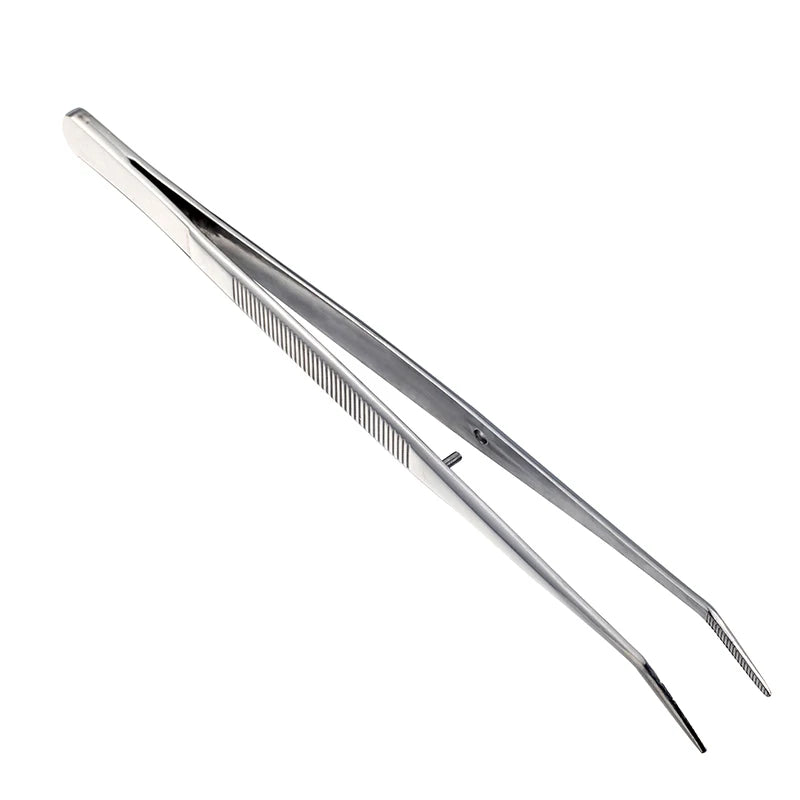 Ourriner Stainless Steel Nail Art Nippers Tweezers Rhinestones Crystal Sequins Glitter Picking Up Cotton Cleaner Tools Manicure