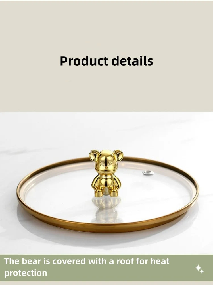 J1308 Glasnudel Schüssel Mit Deckel - 500ml Borosilikat 18cm