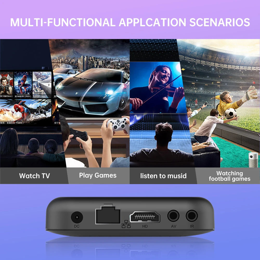 Janmifly R69-1 4K Android TV Box - 6 GB RAM 128 GB ROM 5V 2A