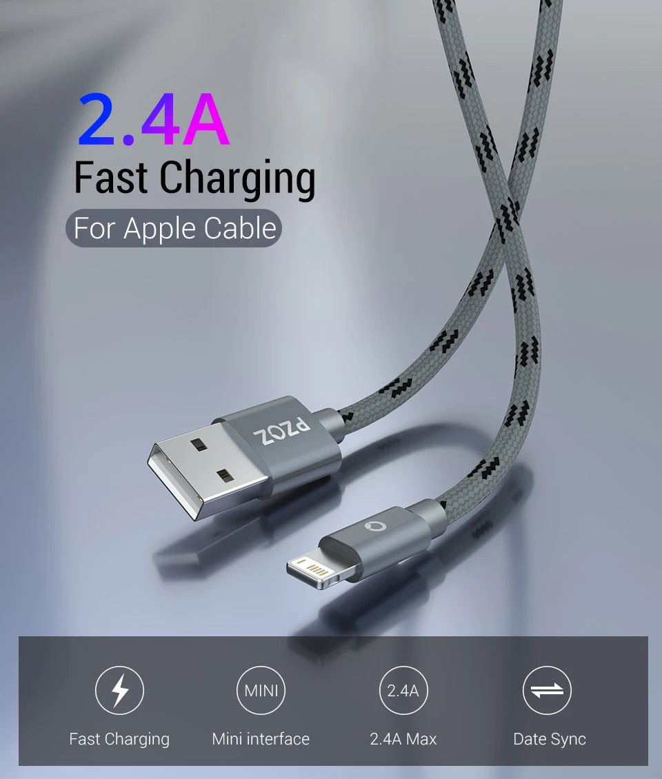PZOZ USB Kabel Für iPhone - Hochgeschwindigkeits-Ladekabel
