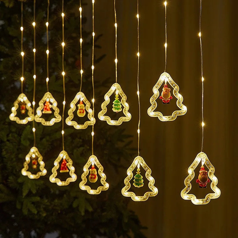 Choice Weihnachts-LED-Vorhang - 3 m Länge, 20 LEDs, Warmweiß