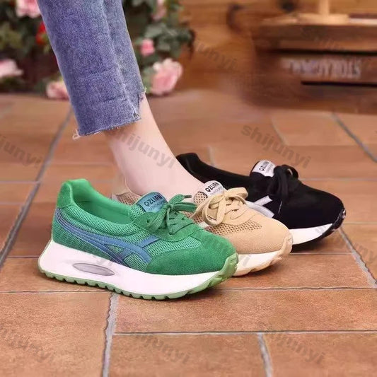 Women Sneakers 2025 New Breathable Loafers Lace Up Outdoor Large Size Office Women Lightweight Walking Shoes for Women Shoes