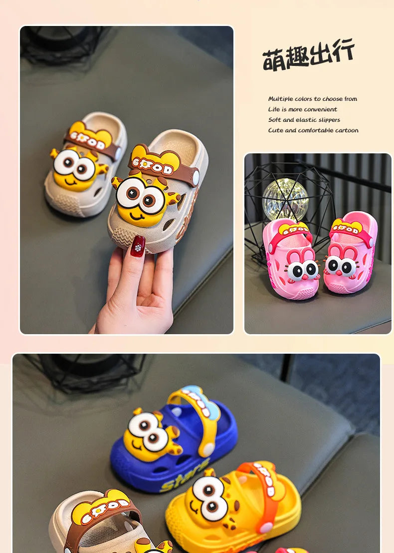 Kinder-Hausschuhe 2025: Sommer Cartoon Cool-Beach - Indoor Comfort Collection