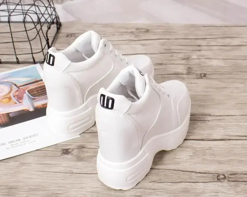 Pantofi sport cu platformă WGZNYN 187, respirabili - toc de 10 cm, plasă