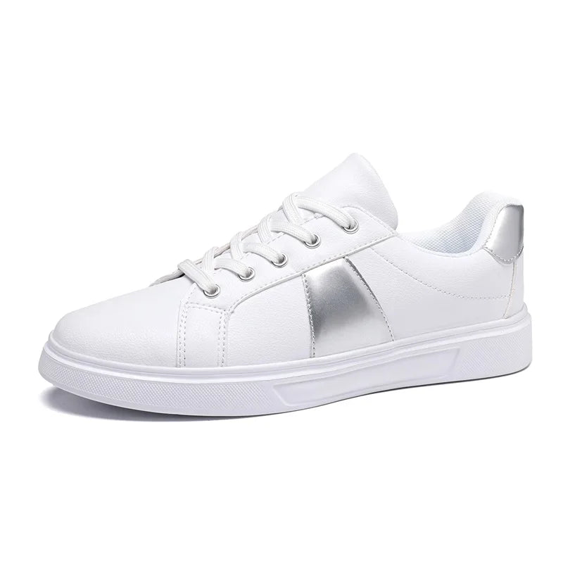 Men's and women's sneakers Casual Shoes Women's flats Lightweight leather breathable shoes Women's white sports walking shoes
