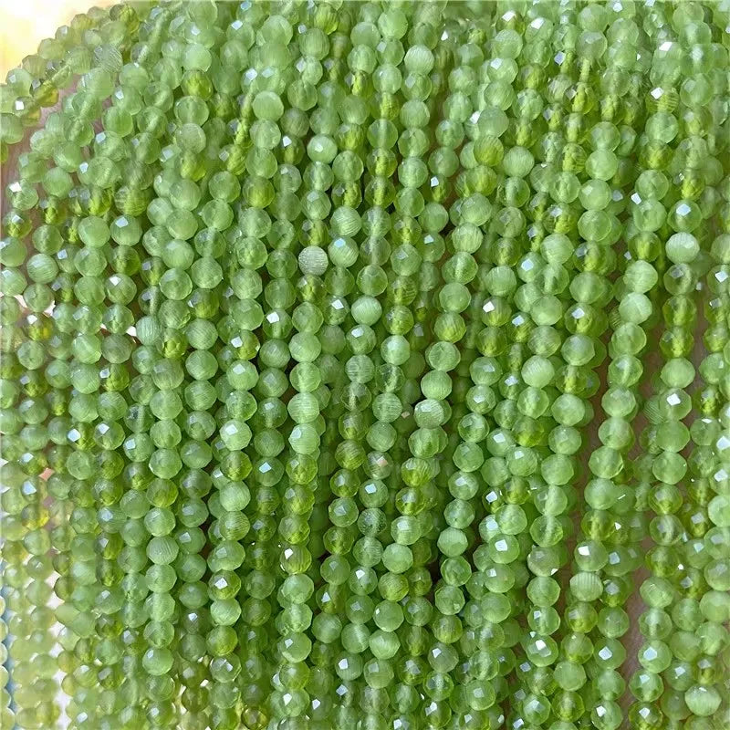 Mărgele de zirconiu Vinswet fațetate - 2-4 mm, 36-38 cm, 3-10 g