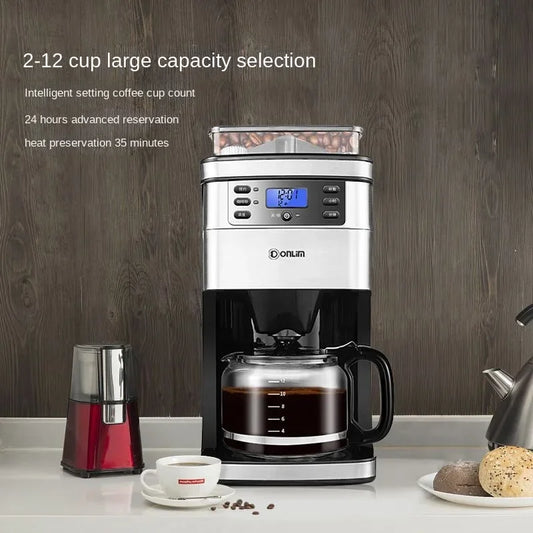 Italian American Automatic Coffee Machine Household Coffee Machine 20bar Extraction Concentration Optional Automatic Grinding
