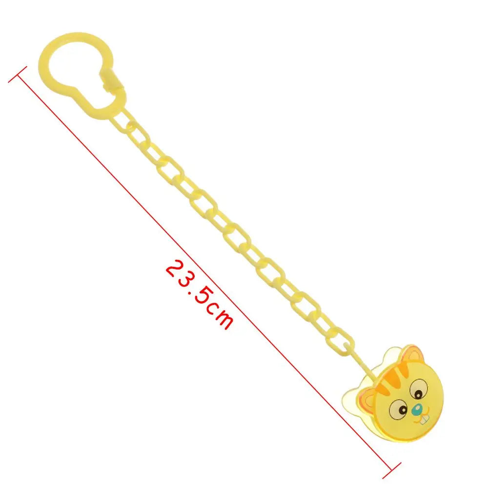 Cartoon Animal Baby Pacifier Clips Baby Pacifier Clip Chain Newborn Dummy Pacifier Chain Clip Holder Baby Pacifier Chain