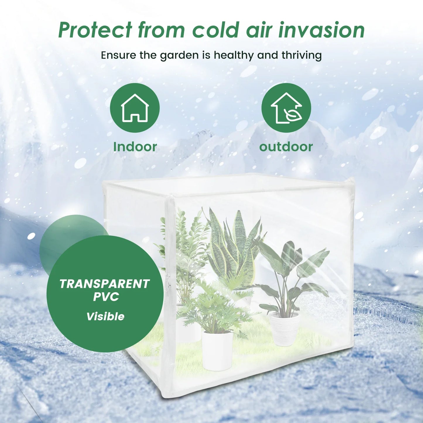 Mini Greenhouse Plant Greenhouse Tent with Transparent PVC Cover Portable Small Greenhouse Multipurpose Plant Tent for garden