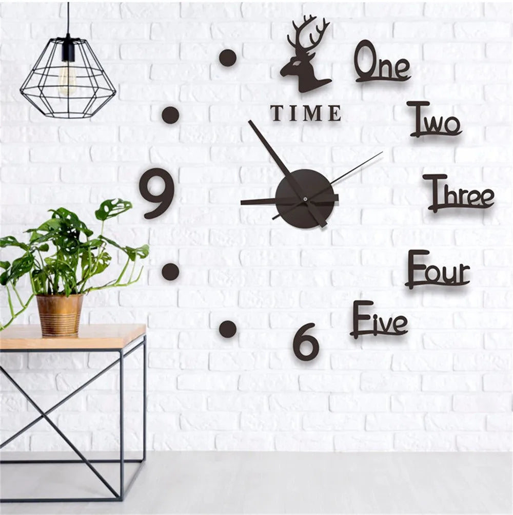 Luminous Wall Clock Large Watch Horloge Murale 3d Diy Acrylic Mirror Stickers Quartz Duvar Saat Klock Modern Mute Alarm Clock