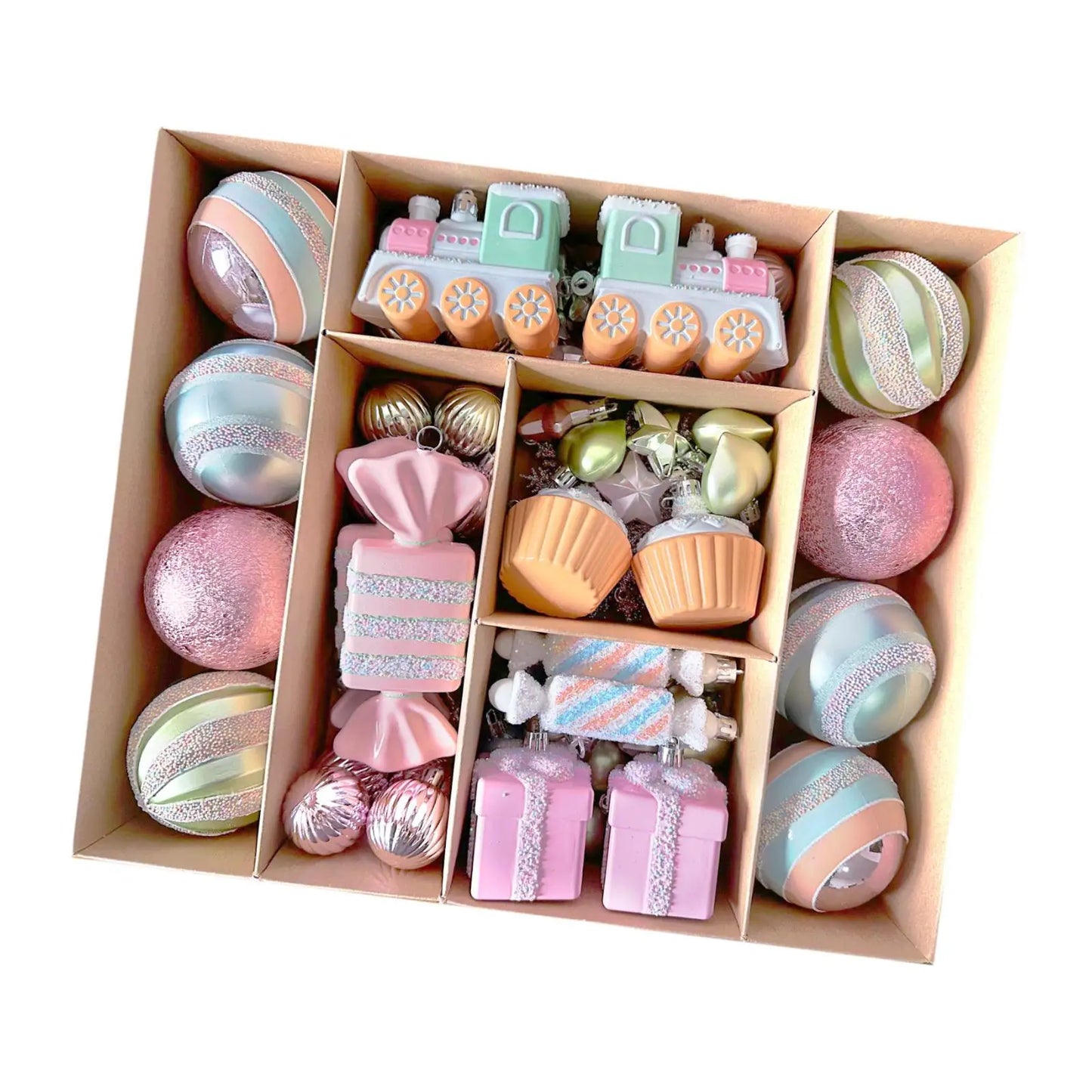 Kesoto Weihnachtskugeln Set Bruchsicher - Ø5 cm Kunststoff 24 Stück