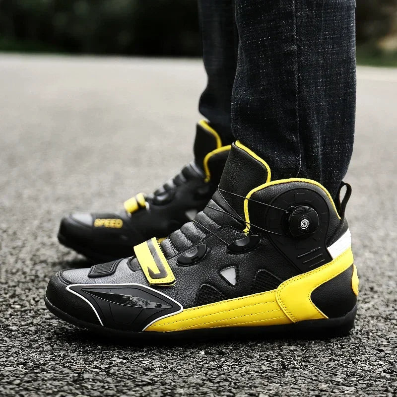 CN Fujian Leder Motocross Stiefel Knöchelhoch - Plus Size Antirutsch Atmungsaktiv