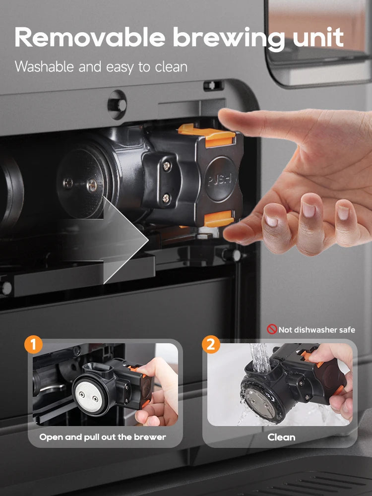 HiBREW Vollautomat 2025: H16 Touch-Display Cappuccino - Premium Barista Collection
