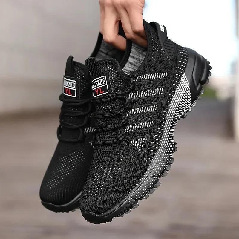 Men's Sneakers Running Shoes for Men Lightweight High Quality Mens Shoes Mesh Casual Sneaker Lace-Up Summer Sports Tennis Shoe