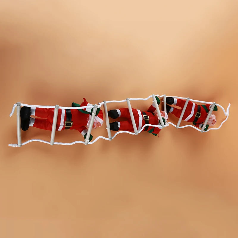 Beeinch Weihnachtsmann-Kletteranhänger - Größe 12 cm Kunststoff Seillänge 20 cm