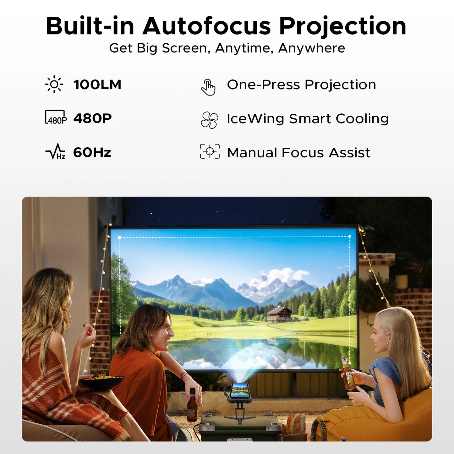 DOOGEE V Max Play Projektor Smartphone - 20500mAh Akku, 45W, 6,78 Zoll