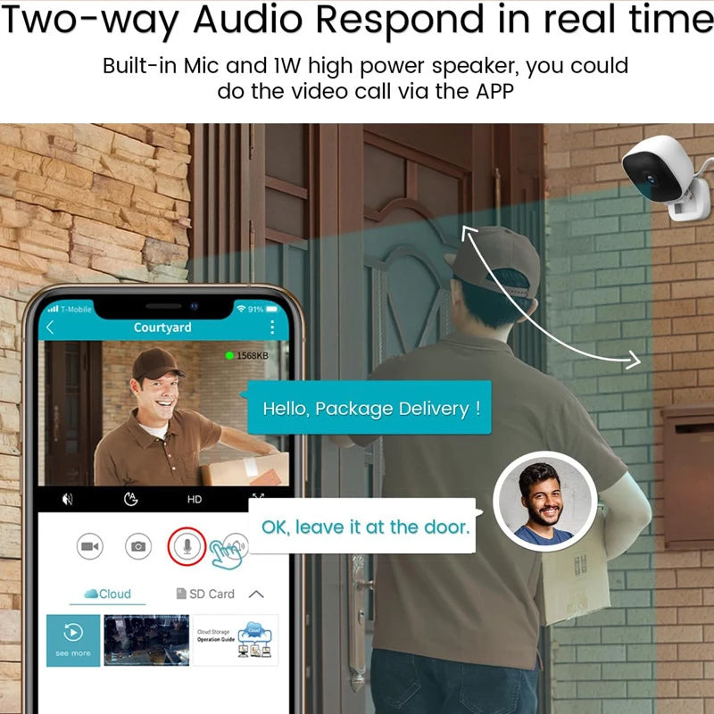 Babyphone 2025: Xiaomi 1080P Wireless WiFi Camera Baby Monitor - Motion Detection Bidirectional Voice Home Safety Security Night Vision Camera Collection