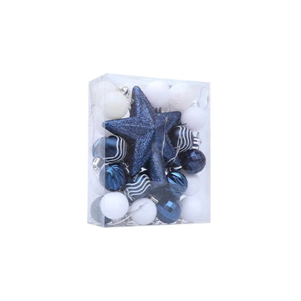 Electronic Stoßfest Weihnachtskugel Topper - 36 Stück Elektroplattiert