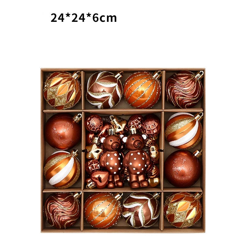 WinterLux KugelSet Bruchsicher - 46 Stück, Durchmesser ca. 6 cm