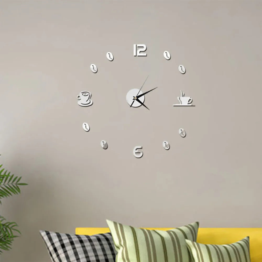 Choice 3D Wanduhr Acryl DIY - Leise Batteriebetrieb 30 cm