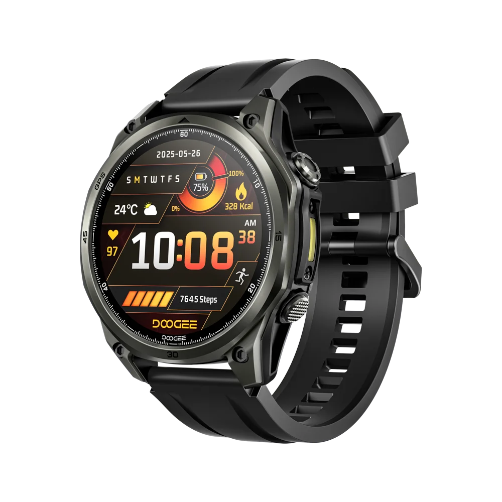 DOOGEE Anywise W1 AMOLED - Akkulaufzeit 18 Tage, Bluetooth 5.3, 1,43 Zoll