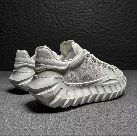 Designer Men's Sneakers New Thick-soled Shoes Casual Sports Flat Heel Round Toe Comfortable Trend Fashion Elastic