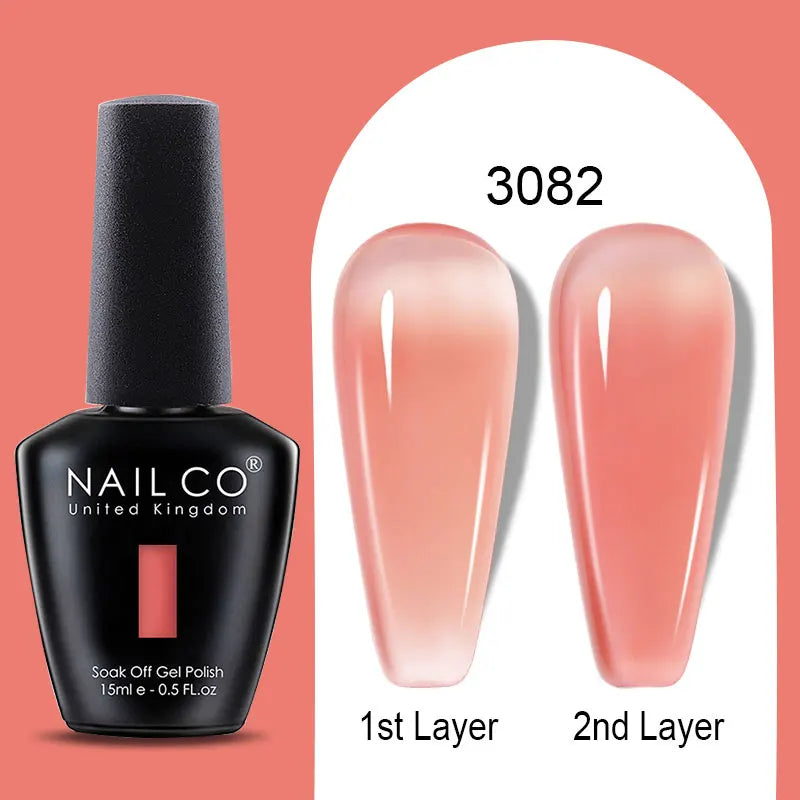 NailCO Gel Nail Polish Nail Art Translucent Vernis Semi Permanent UV LED Lamp Gel Manicure for Gel Polish Nail Glue Productos