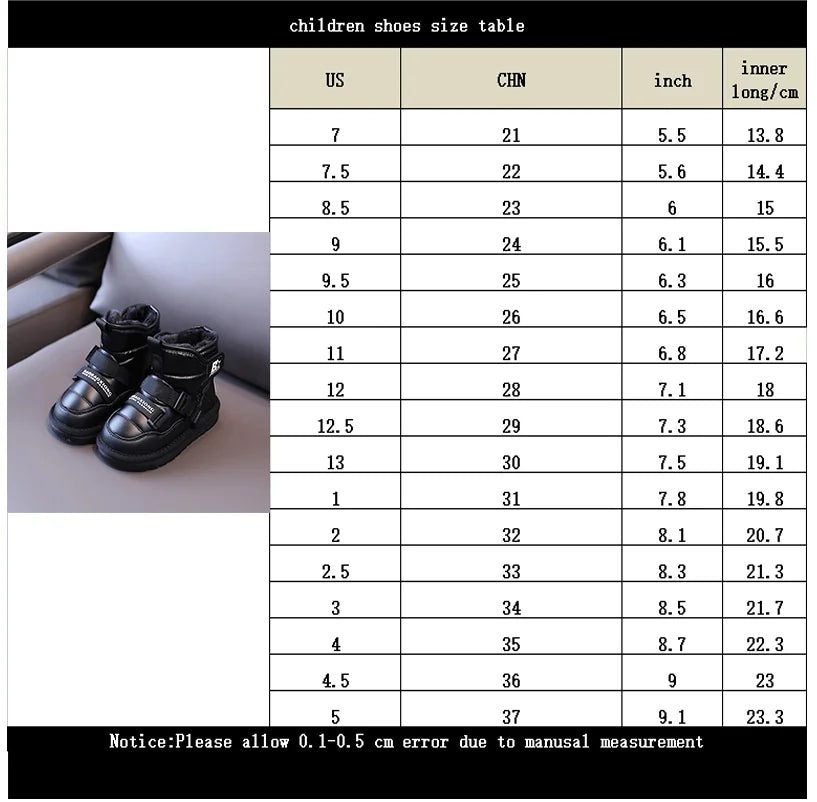 Kinder Winter 2022 neue Schneeschuhe plus samt verdickende Jungen und Mädchen Baumwoll schuhe wasserdicht rutsch fest