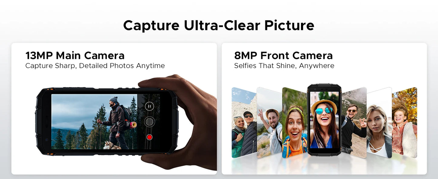 DOOGEE Fire 3 Robustes - 8350mAh Akku, 5,5 Zoll Display, Octa Core