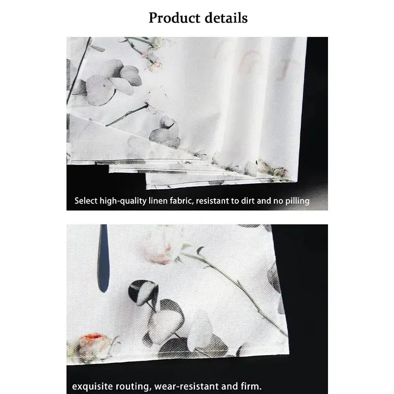 Pine Tree Snowflake Merry Christmas Placemats Seasonal Winter Xmas Table Mats for Kitchen Dining Decor