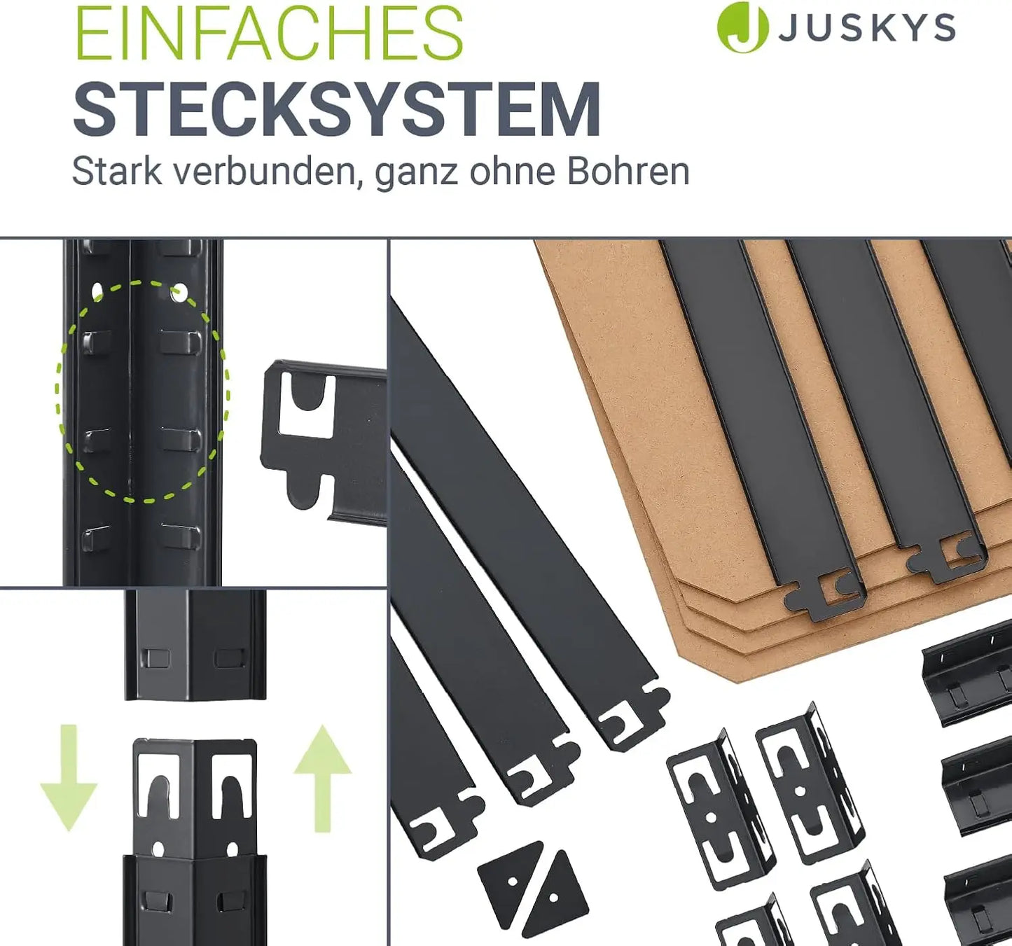 NBVCX Lagerregal Schwerlast - Traglast 640 Kg, 160x80x40 Cm, 8 Ebenen by Golden Bridge Store