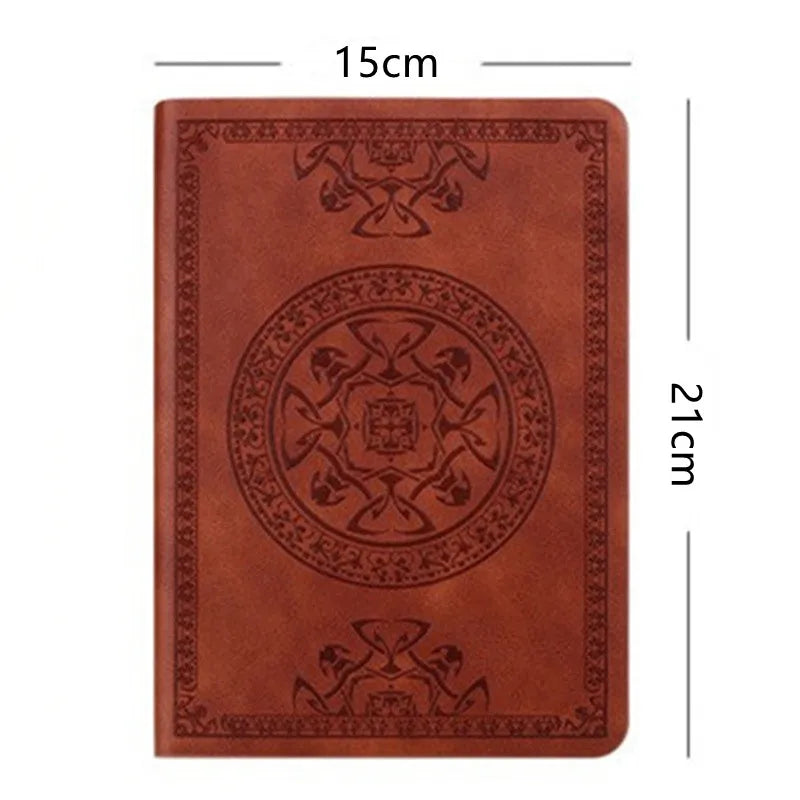 SQUMIDER A5 Geprägtes PU Leder Notizbuch - 120 Seiten