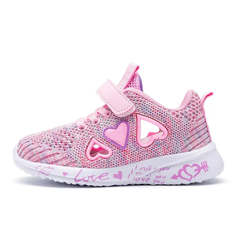 Mädchen Casual Schuhe 2025 - Leicht Mesh Sneakers Kinder Sommer - Frühling Herbst Tenis Süß Sport Cartoon Weiblich Laufen Socken Schuhe
