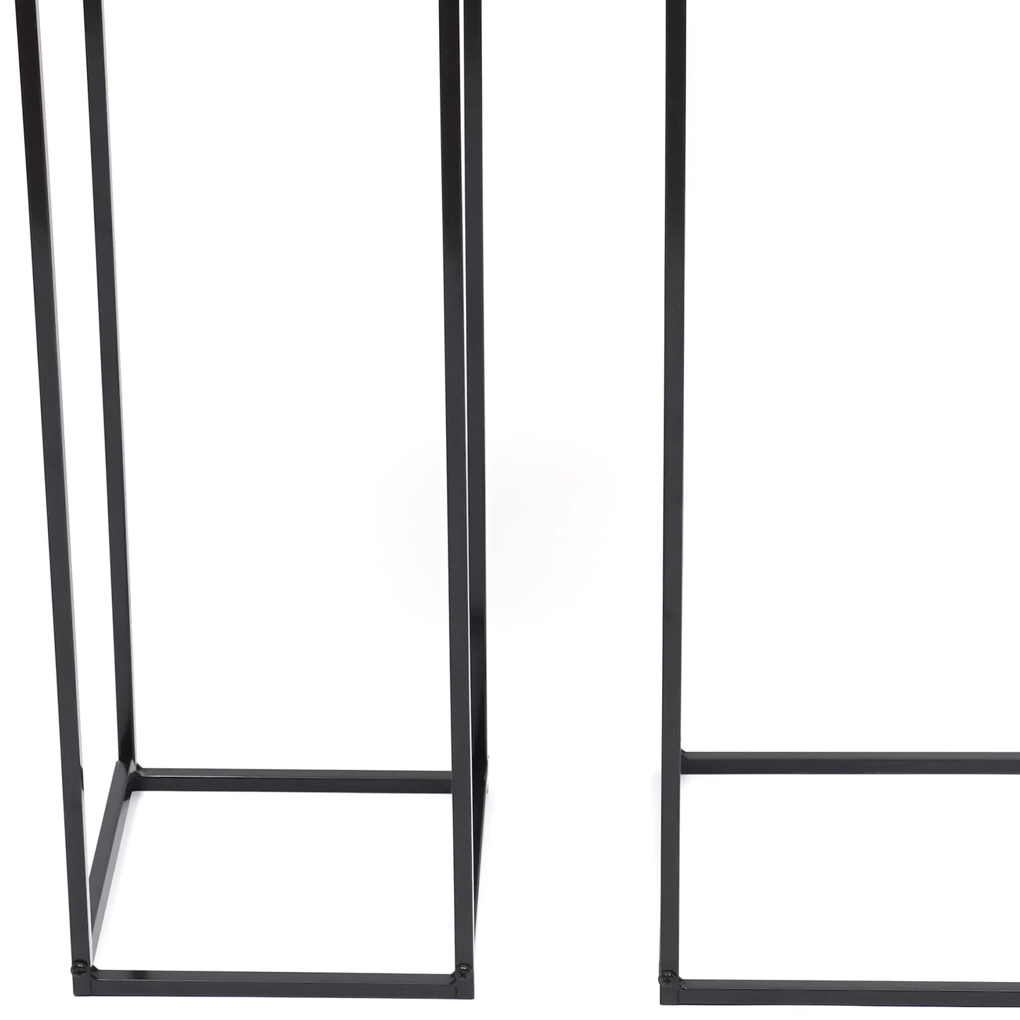 Bymaocar Pflanzenständer 2er-Set Metall 25x25x70cm und 22x22x60cm